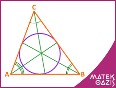 háromszög beírt köre, háromszögbe írható kör